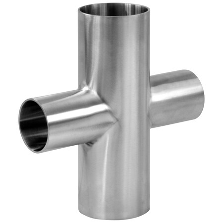 1.5 X 1/2 BPE Weld End Reducing Cross - 316SS SF1